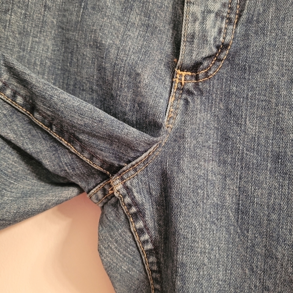 Wrangler Cowgirl Cut Classic Blue Denim Women's Jeans 11/12X32 western rodeo - Picture 8 of 16
